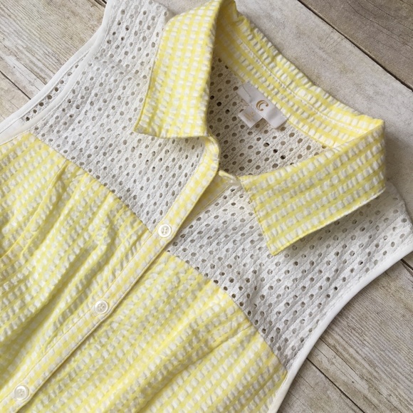 Charming Charlie Yellow Check Vintage Picnic Dress - Picture 4 of 8